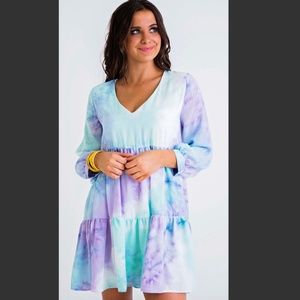 KARLIE Tie Dye Dress